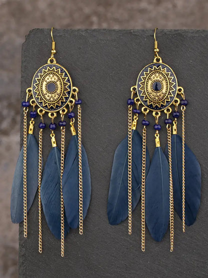 Native American feather earrings