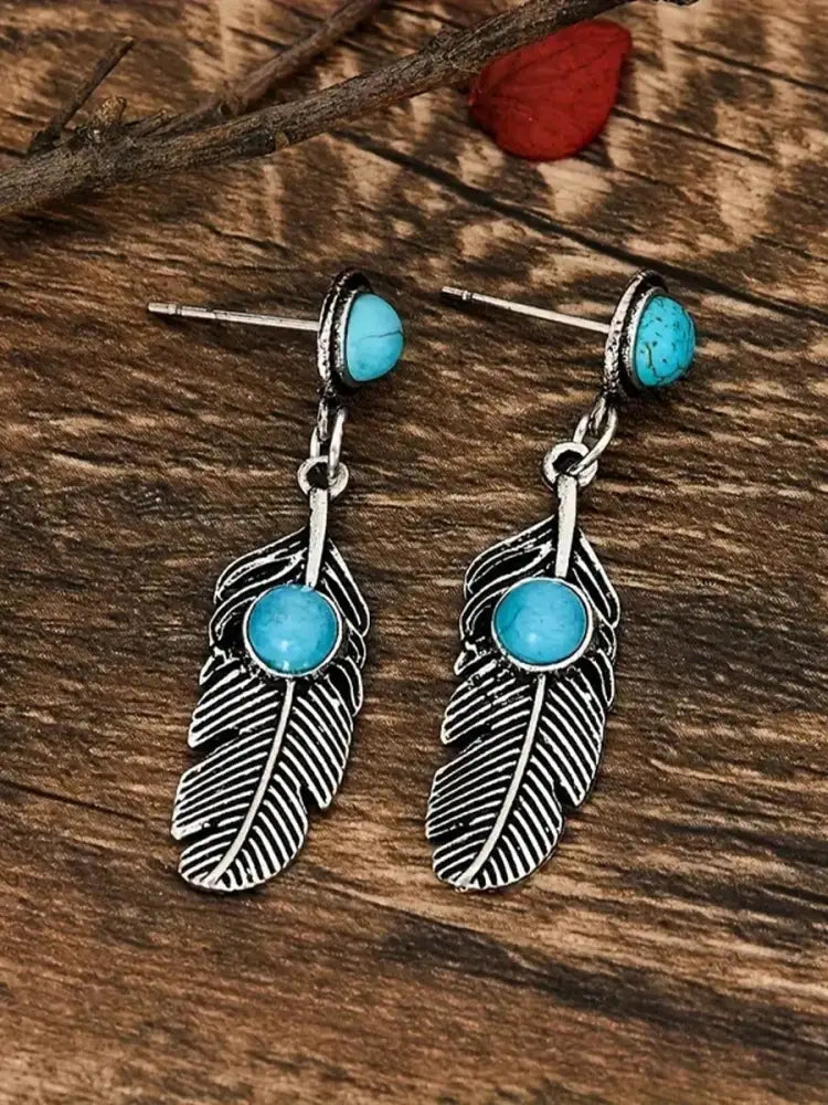 Native American feather earrings As picture / JM
