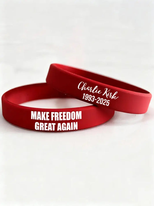 Patriot wristband（202*12*2mm） Red / ONE