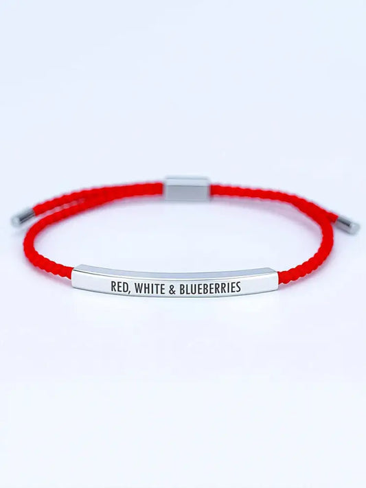 Red White & Blueberries bracelet Red / ONE