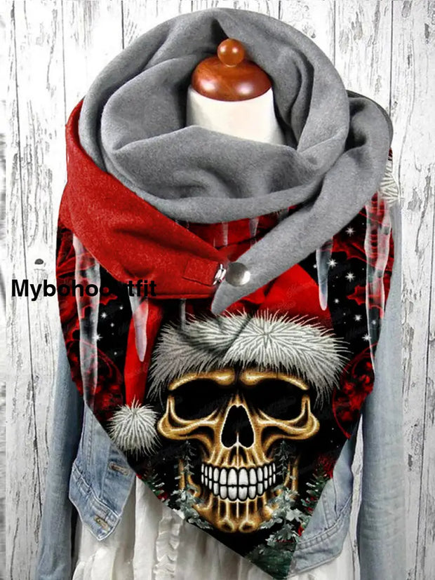 Retro Art Print Casual Scarf A / Jm