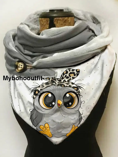 Retro Art Print Casual Scarf A / Jm