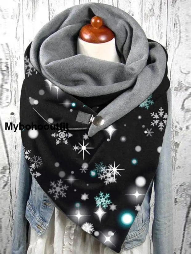 Retro Art Print Casual Scarf A / Jm