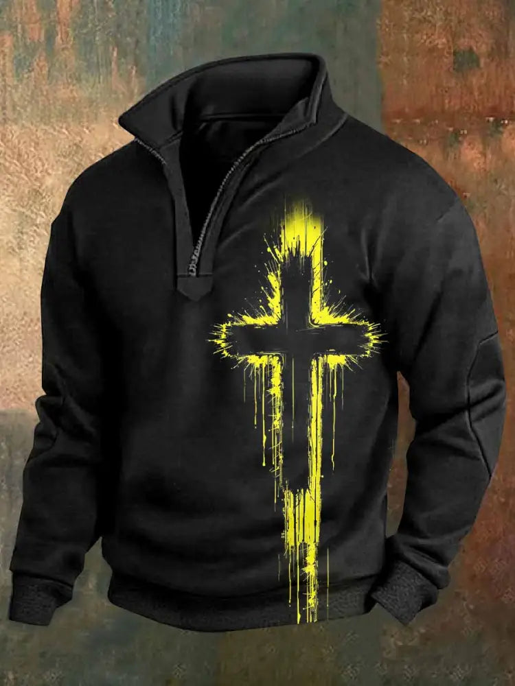 Retro Faith Print Casual T-Shirt As picture / S