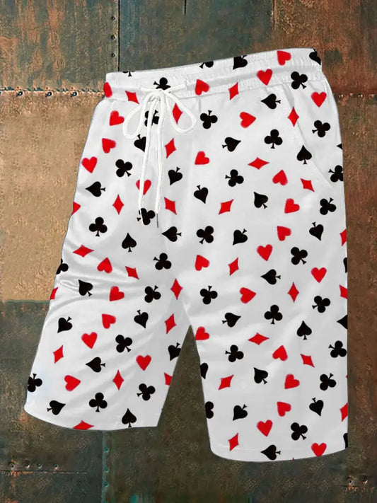 Retro Poker Art Track Shorts A / S