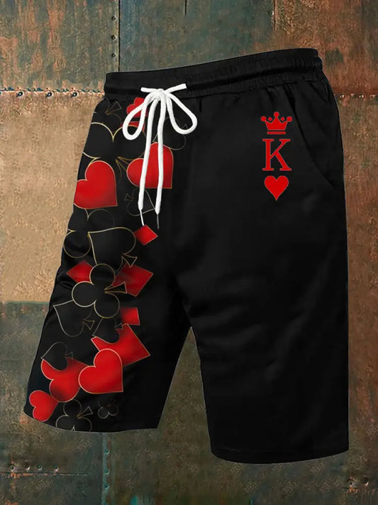 Retro Poker Art Track Shorts A / S