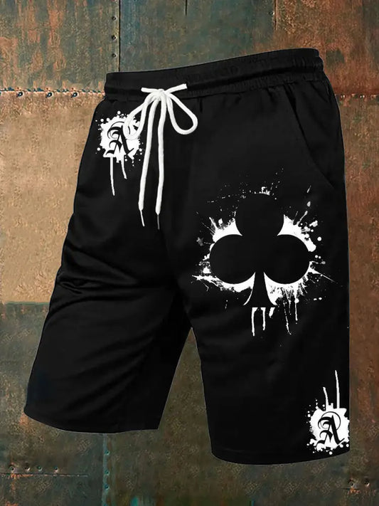 Retro Poker Art Track Shorts A / S