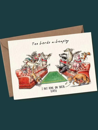 Twelve Days Of Christmas Card Set As picture / ONE