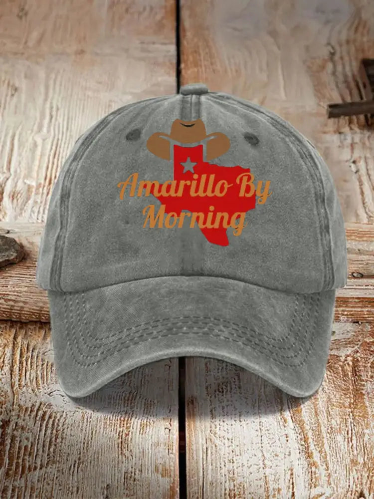 Unisex Amarillo By Morning Print Hat Gray / JM