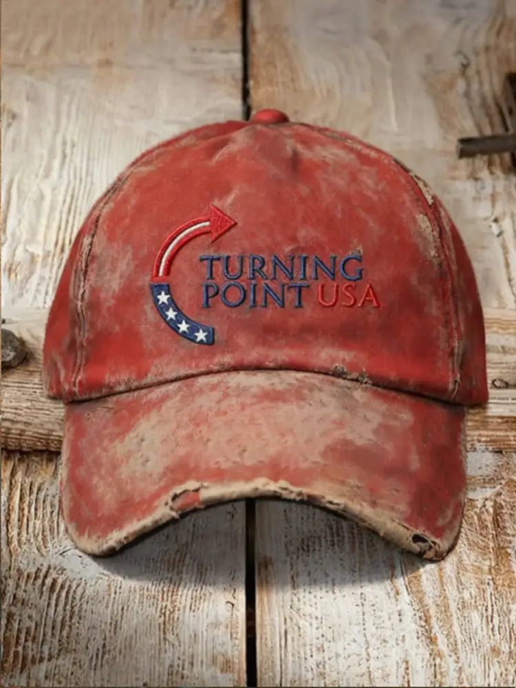 Unisex Charlie Kirk Turning Point USA Trump Commemorative Hat Red / ONE