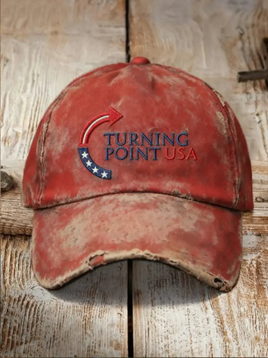 Unisex Charlie Kirk Turning Point USA Trump Commemorative Hat Red / ONE