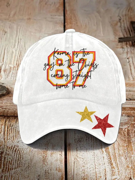 Unisex Chiefs 8789 Diva Engaged Era Printed Hat White / ONE