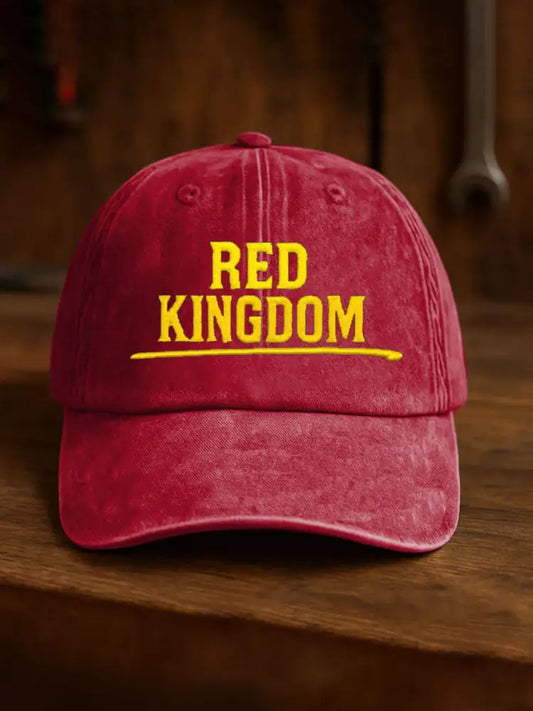 Unisex Football Fans Lovers Gameday Casual Design Print Hat Red / ONE