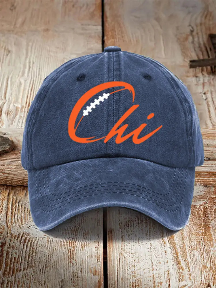 Unisex Football Fans Lovers Gameday Hat Navy Blue / ONE