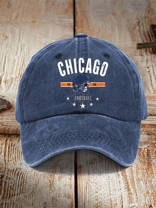 Unisex Football Fans Lovers Gameday Hat Navy Blue / ONE