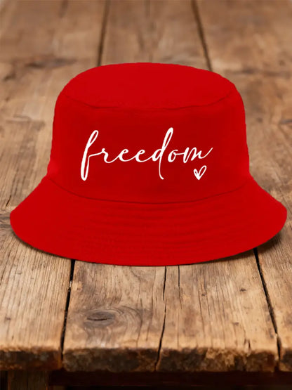 Unisex Freedom Charlie Kirk Bucket Hat Red / ONE