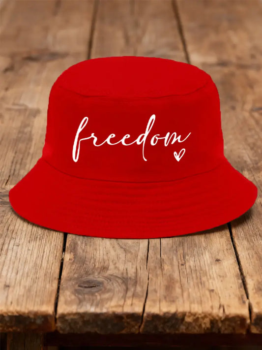 Unisex Freedom Charlie Kirk Bucket Hat Red / ONE