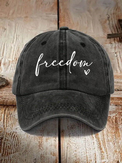 Unisex Freedom Charlie Kirk Hat Black / ONE