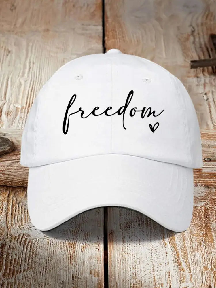 Unisex Freedom Charlie Kirk Hat White / ONE