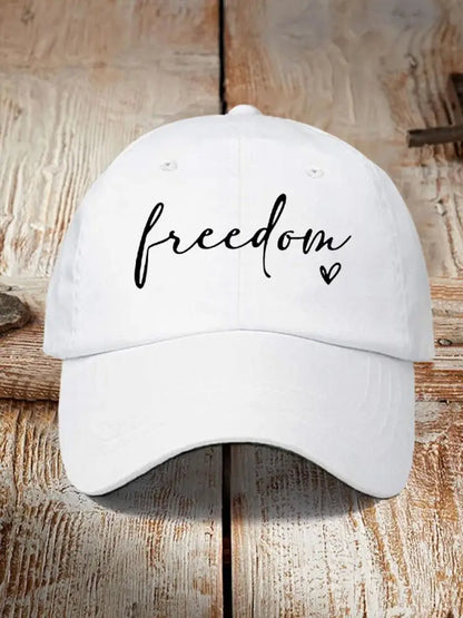 Unisex Freedom Charlie Kirk Hat White / ONE