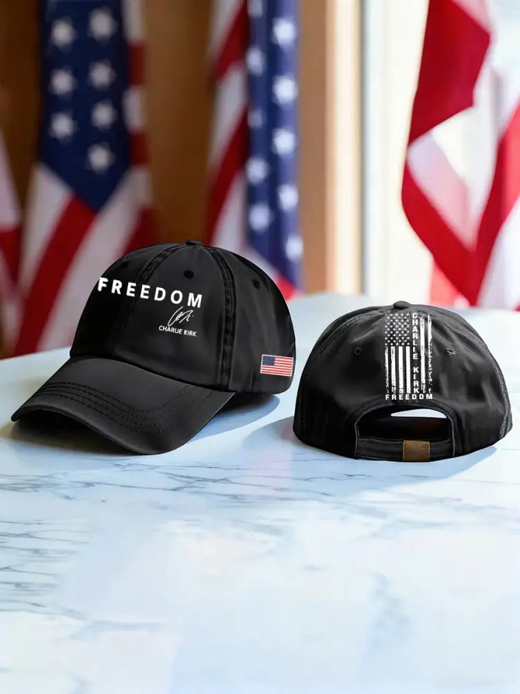 Unisex Freedom Is Not Free R.I.P Charlie Kirk Print Hat Black / ONE