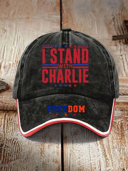 Unisex Freedom Is Not Free R.I.P Charlie Kirk Print Hat Black / S