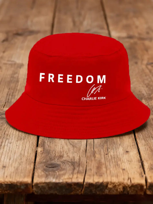 Unisex Freedom Is Not Free R.I.P Charlie Kirk Print Hat Red / ONE