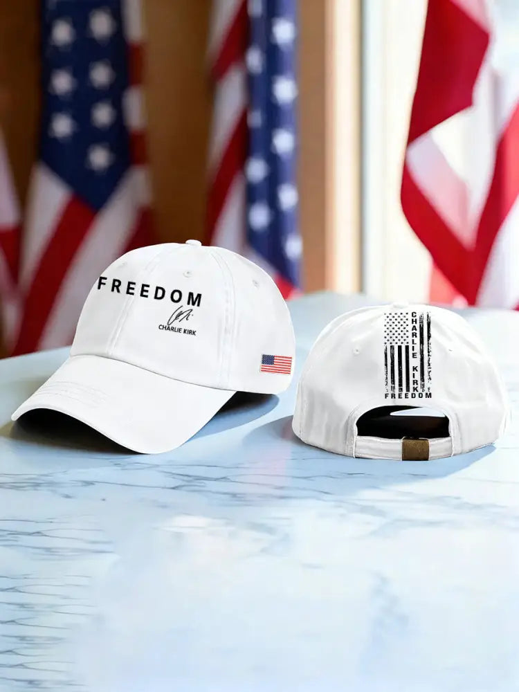 Unisex Freedom Is Not Free R.I.P Charlie Kirk Print Hat White / ONE