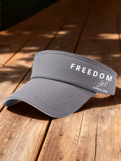 Unisex Freedom Is Not Free R.I.P Charlie Kirk Print Sun Hat Gray / ONE
