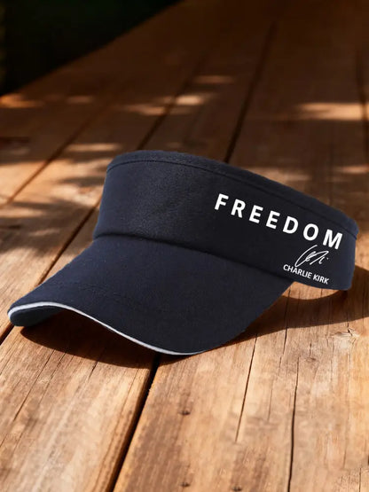 Unisex Freedom Is Not Free R.I.P Charlie Kirk Print Sun Hat Navy Blue / ONE