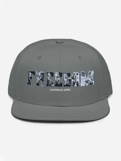 Unisex Freedom True Patriot Memorial Printed Hat Light Gray / ONE