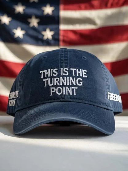 Unisex Freedom True Patriot Memorial Printed Hat Navy Blue / ONE