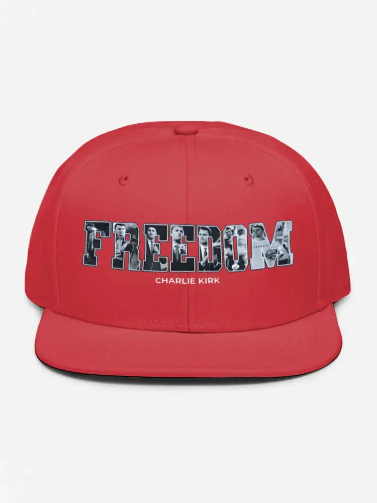Unisex Freedom True Patriot Memorial Printed Hat Red / ONE