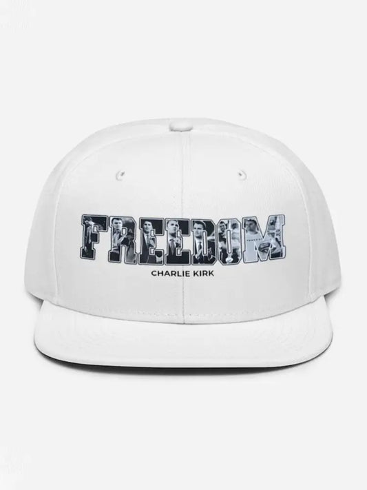Unisex Freedom True Patriot Memorial Printed Hat White / ONE
