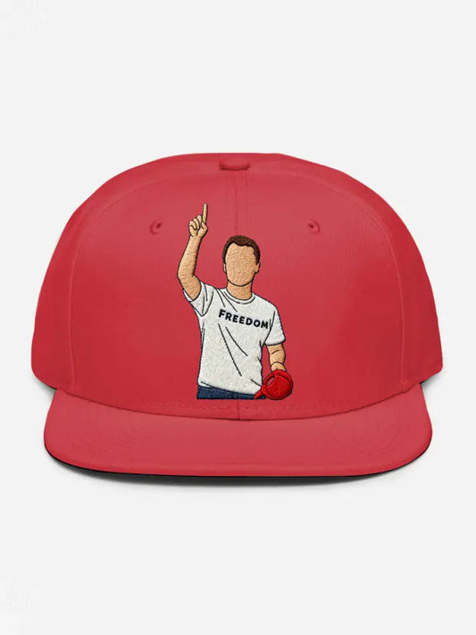 Unisex Freedom True Patriot Print Hat Red / ONE