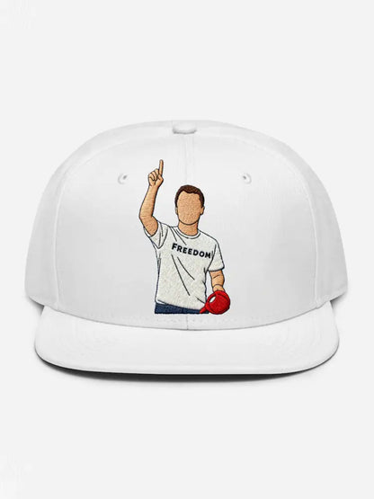 Unisex Freedom True Patriot Print Hat White / ONE