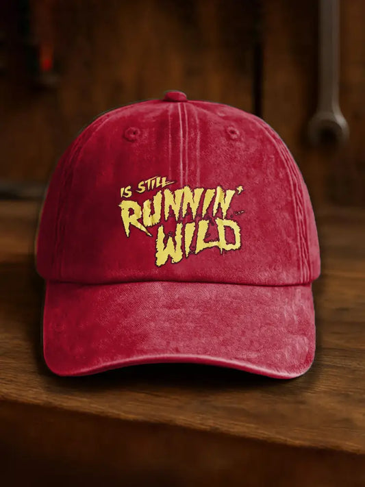 Unisex Hulk Hogan Design Print Hat Red / JM