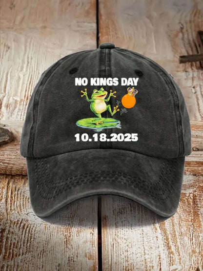 Unisex No Kings Portland Frog Protest 10.18.2025 Hat Black