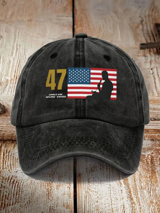 Unisex R.I.P Charlie Kirk Hat Black / ONE