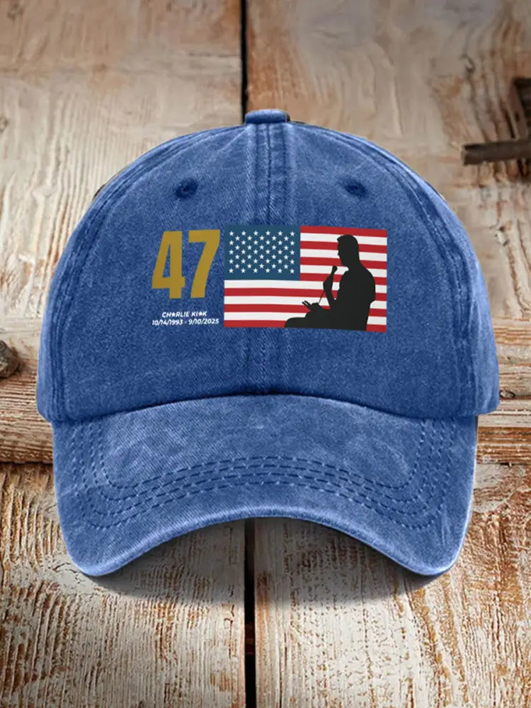 Unisex R.I.P Charlie Kirk Hat Blue / ONE