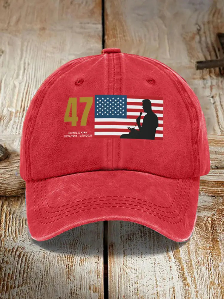 Unisex R.I.P Charlie Kirk Hat Red / ONE