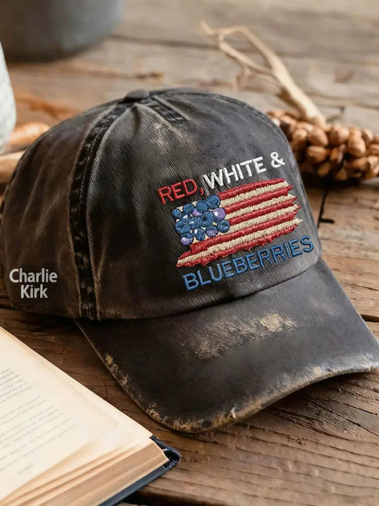 Unisex ’Red White & Blueberries’ hat Black / ONE