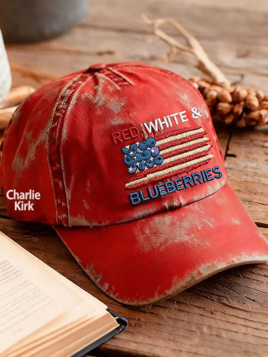 Unisex ’Red White & Blueberries’ hat Red / ONE