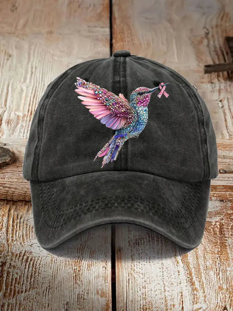 Unisex Resort Hawaiian Design Print Hat Black / ONE