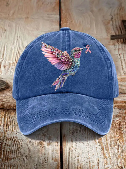 Unisex Resort Hawaiian Design Print Hat Blue / ONE