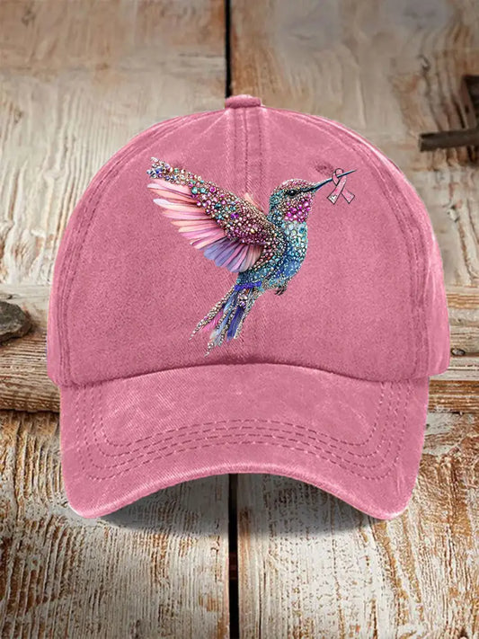 Unisex Resort Hawaiian Design Print Hat Pink / ONE