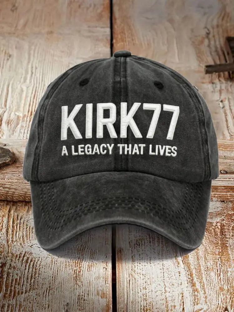 Unisex Resort Kirk77 A Legacy That Lives Design Print Hat Black / ONE