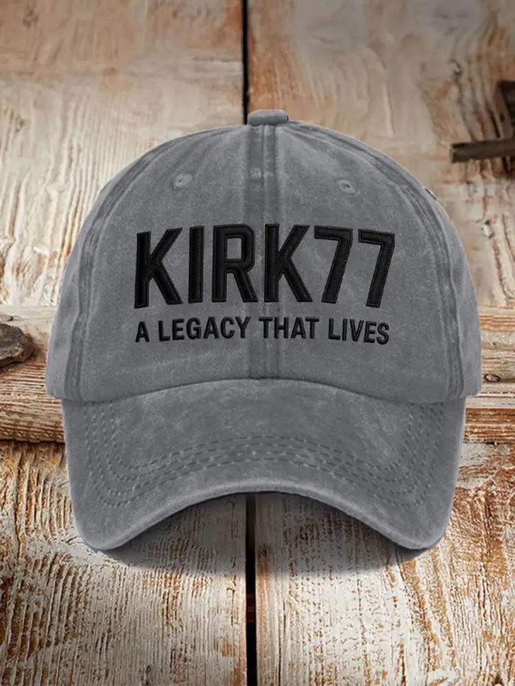 Unisex Resort Kirk77 A Legacy That Lives Design Print Hat Light Gray / ONE