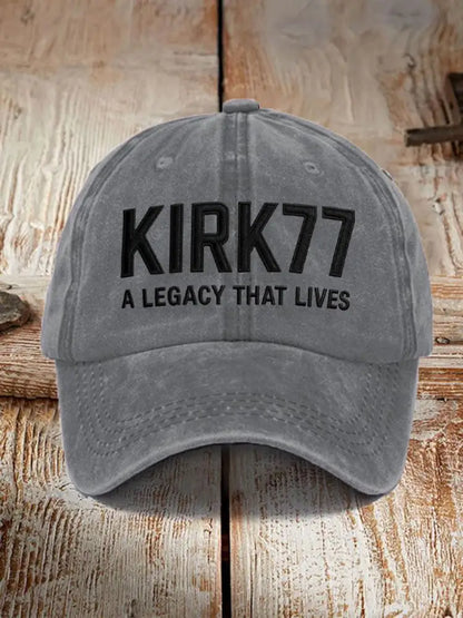 Unisex Resort Kirk77 A Legacy That Lives Design Print Hat Light Gray / ONE