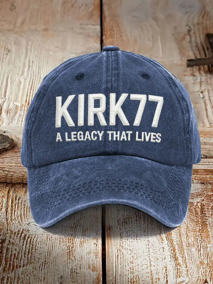 Unisex Resort Kirk77 A Legacy That Lives Design Print Hat Navy Blue / ONE
